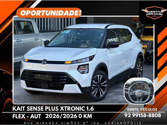 NISSAN KAIT 1.6 FLEX SENSE PLUS XTRONIC NISSAN KAIT 1.6 FLEX SENSE PLUS XTRONIC